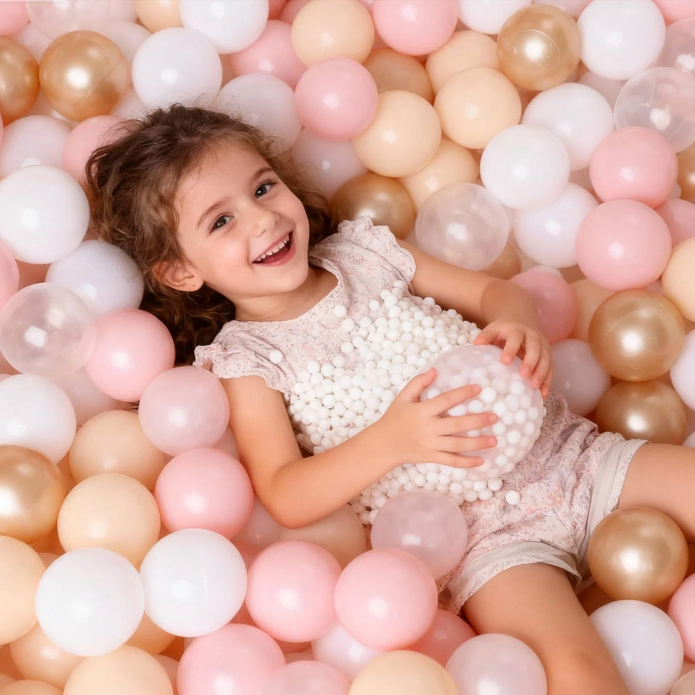 GOGOSO ball pit setup featuring 2.2-inch balls for active play.