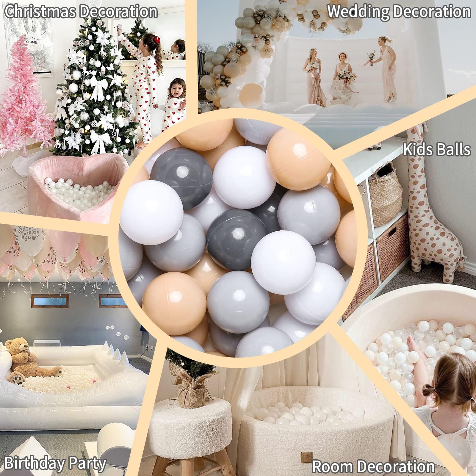 GOGOSO ball pits balls easy to clean after messy playtimes.
