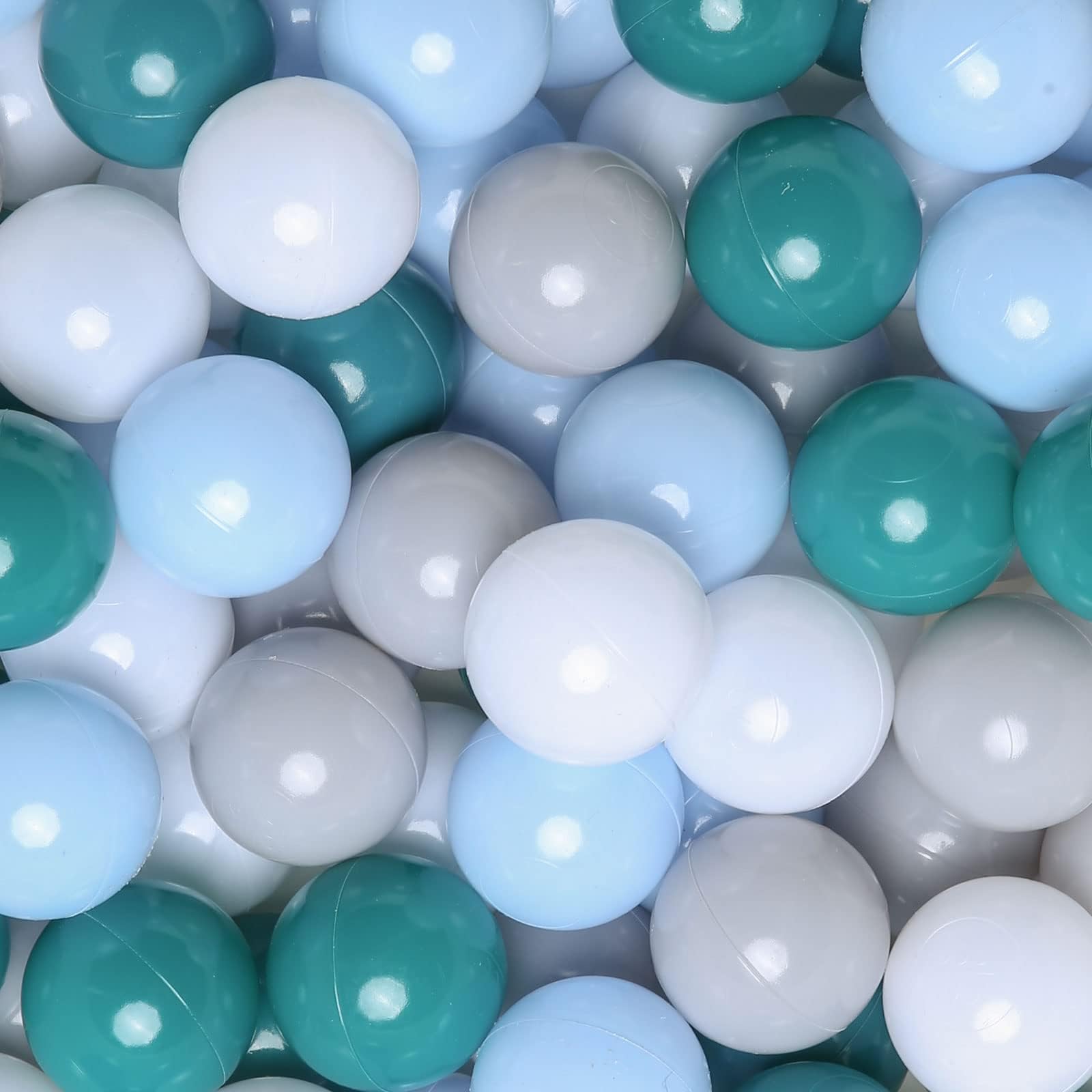 GOGOSO ball pits balls multicolor set in green blue gray white for sensory play