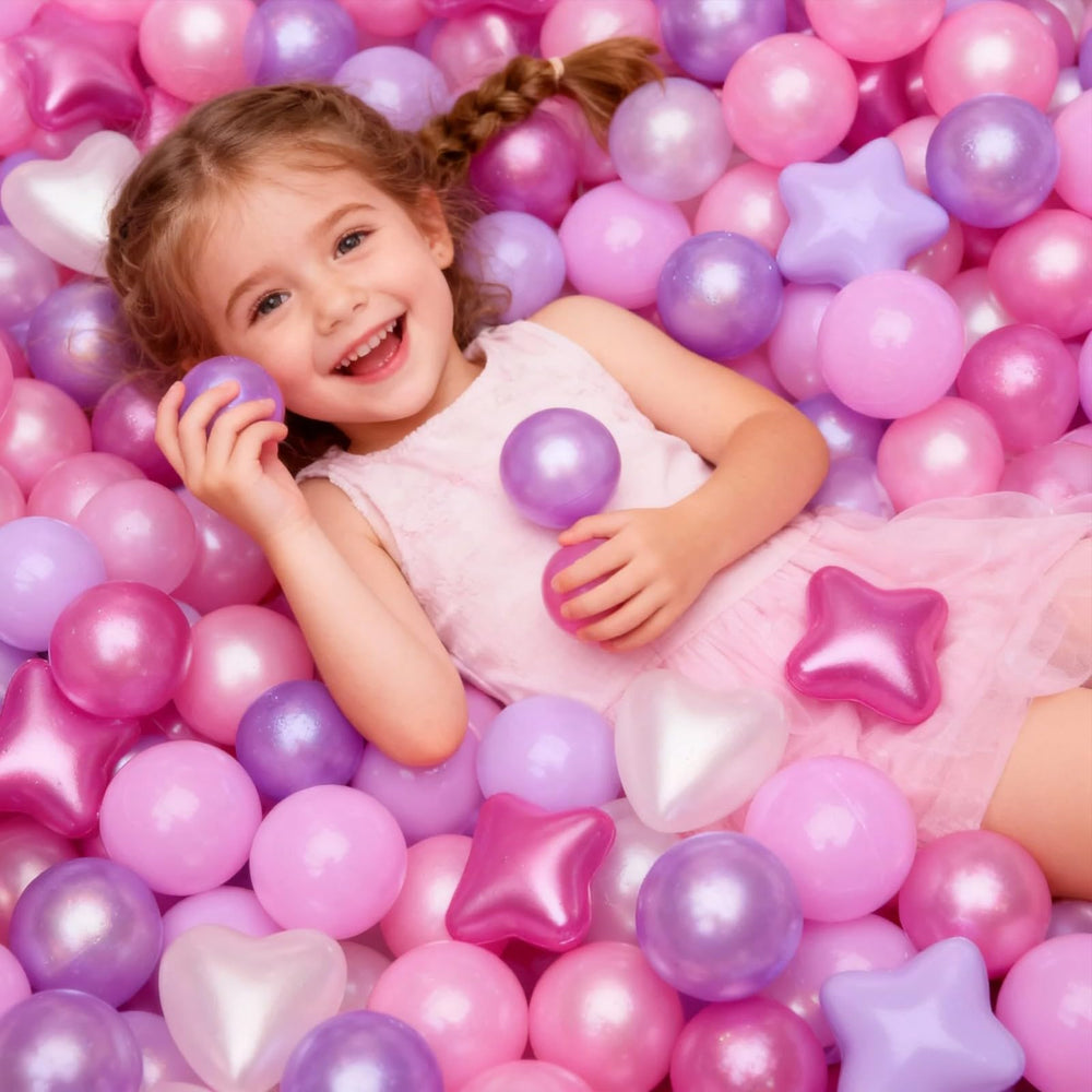 GOGOSO pink heart balls built for durable, child-friendly fun.