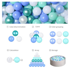 GOGOSO vivid colors aid color recognition and sensory exploration.