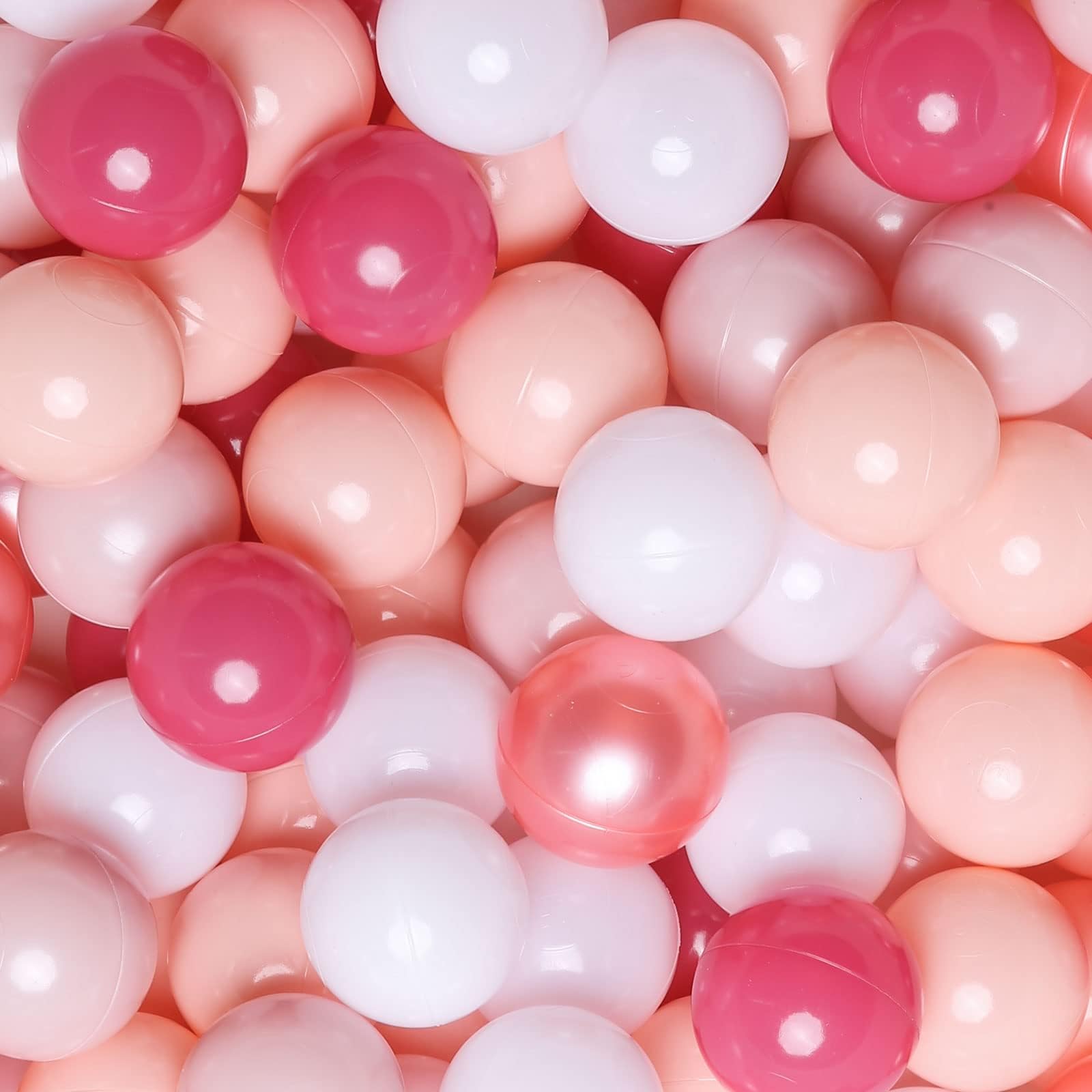GOGOSO ball pits pearl red ball for toddlers, crush-proof and bright