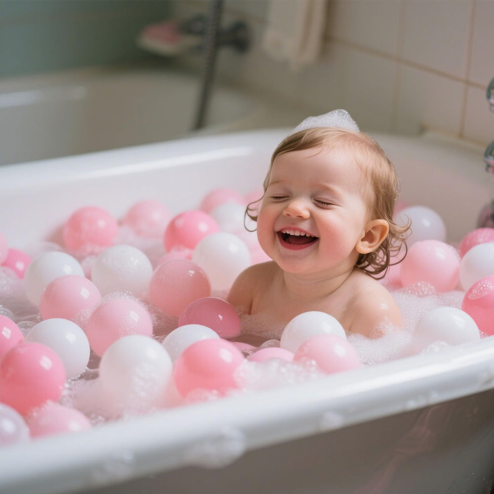 GOGOSO birthday party pink balls add vibrant decor and playful ambiance.