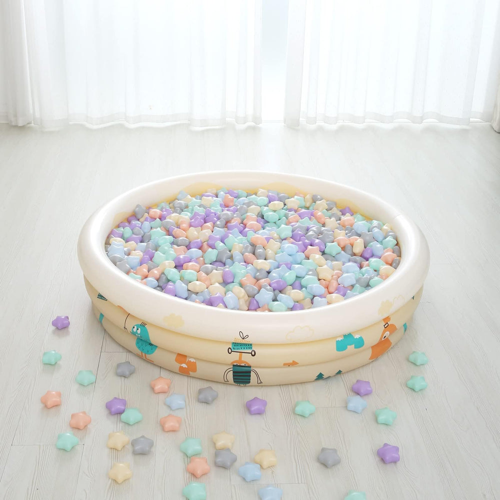 GOGOSO star balls bright pink; versatile for tents, pools, and yards.