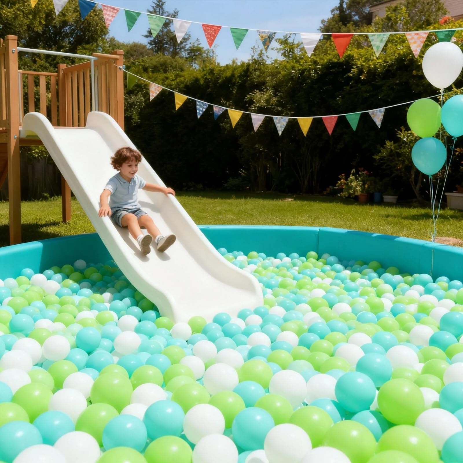 GOGOSO durable, non-toxic plastics for long-lasting ball pit fun.