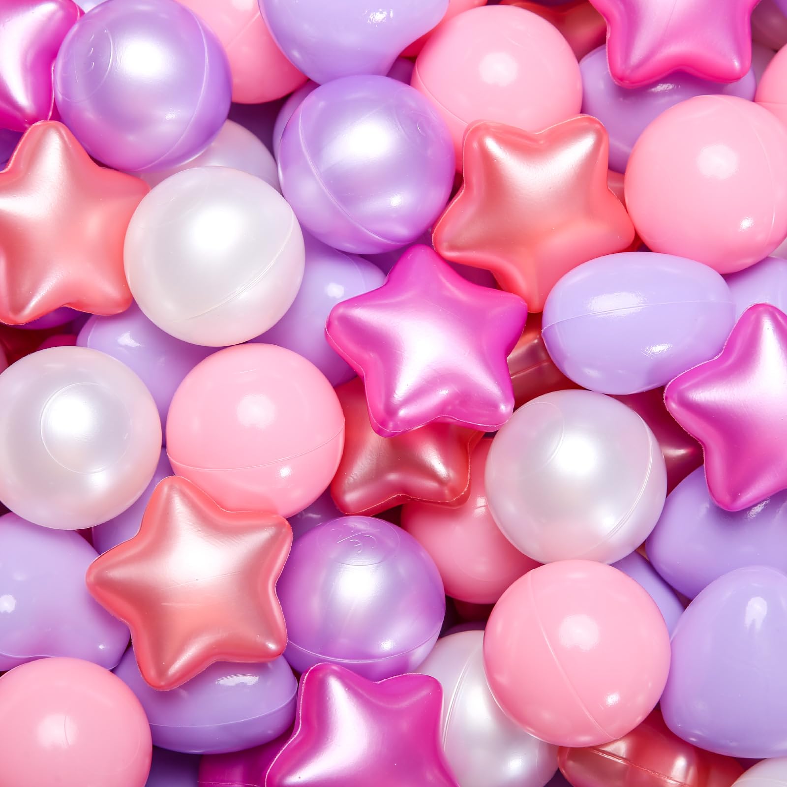 GOGOSO star ball pit balls in red and purple for safe, imaginative play