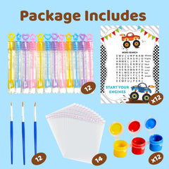 GOGREENWOVEN word search cards entertain kids during party downtime.