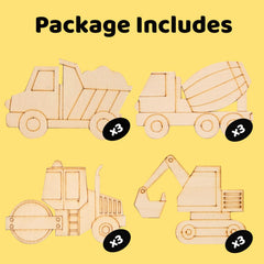 GOGREENWOVEN wooden construction crafts are kid-safe and easy to handle