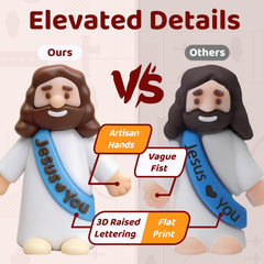 Goherii Little Jesus figure in passion red ideal for Easter gifts.