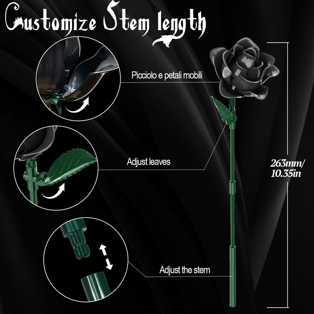 Gohero black roses arranged in a vase for home decor.