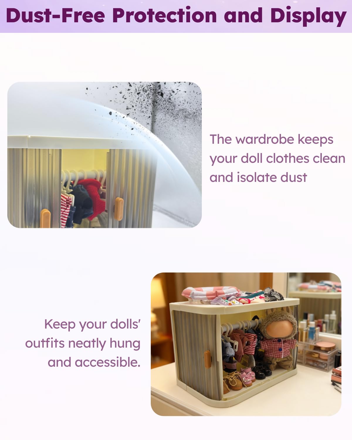 GoingMeta open-view closet lets you see outfits at a glance.