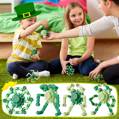 Gokeey St. Patrick's white spinner with clean design and play options.