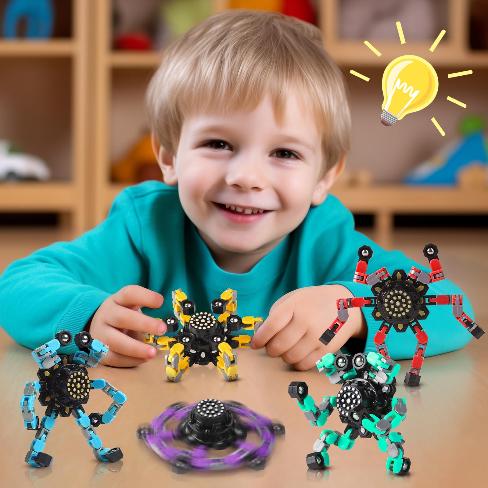 Gokeey transformable fidget spinner party favors for events.