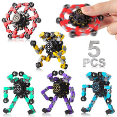 Gokeey transformable fidget spinner red for focused play and tactile fun.