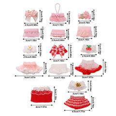 Goktvai cherry blossom costumes in pink and red for vibrant styling