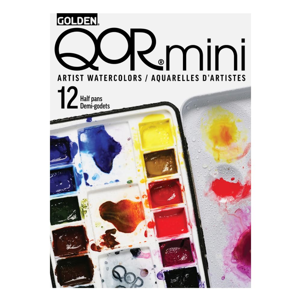 GOLDEN QoR Mini Set compact portable case for on-the-go painting