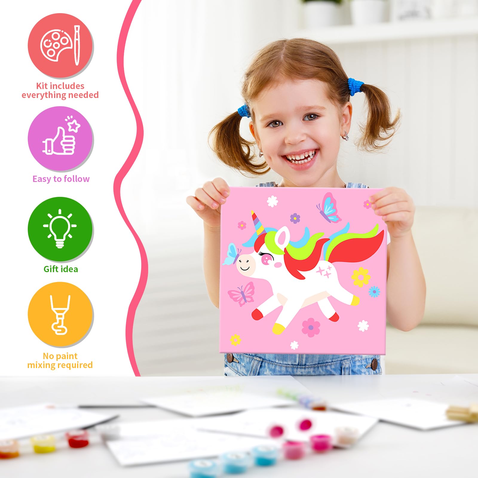 Goldentime 17-paint set offers vibrant colors for budding artists.