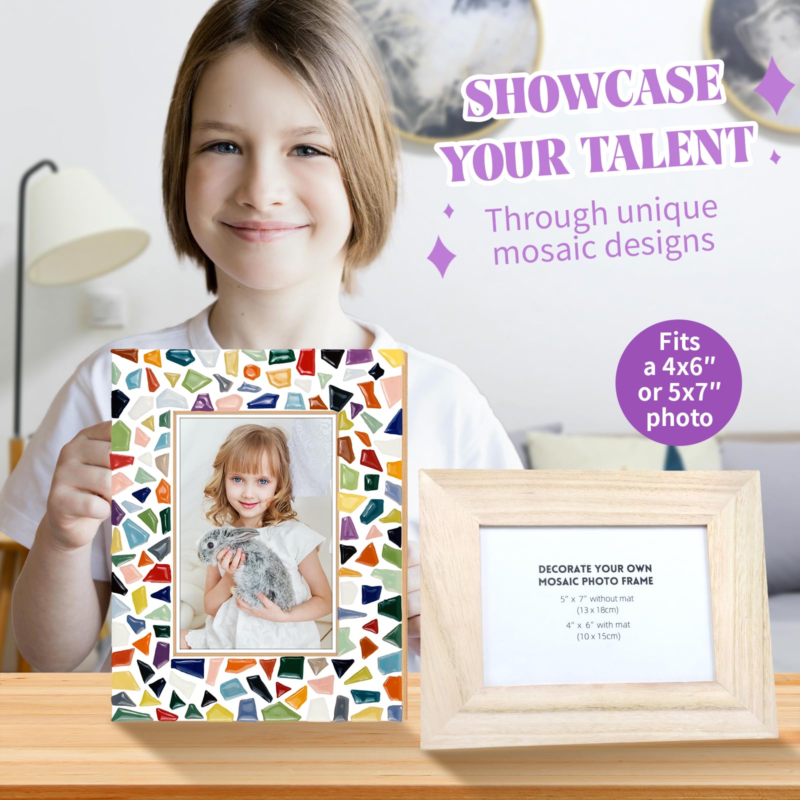 Goldentime grout and sponge set for a clean, durable mosaic finish.