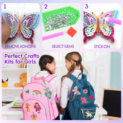 Goldentime no-glue craft kit keeps surfaces clean during art time.