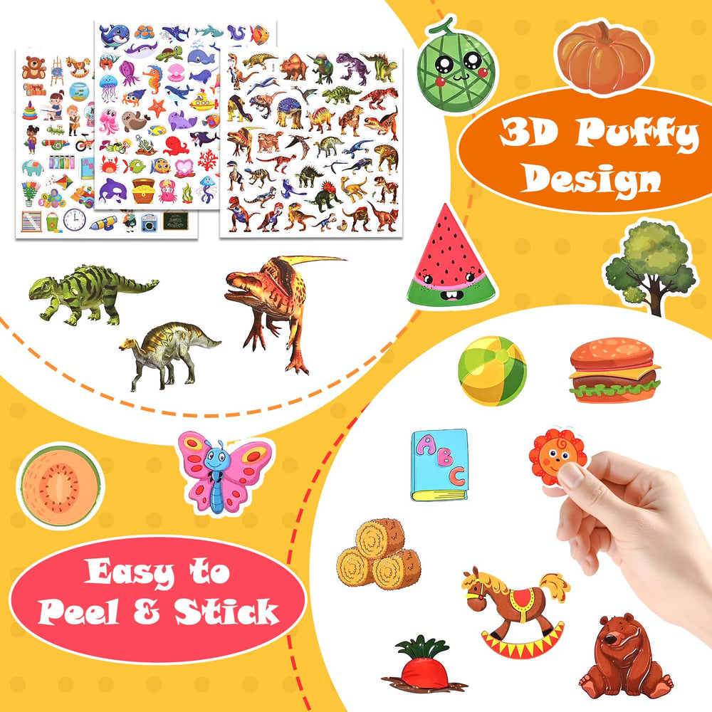 Goldge Puffy Sticker Book Farm for hands-on decorating and storytelling play
