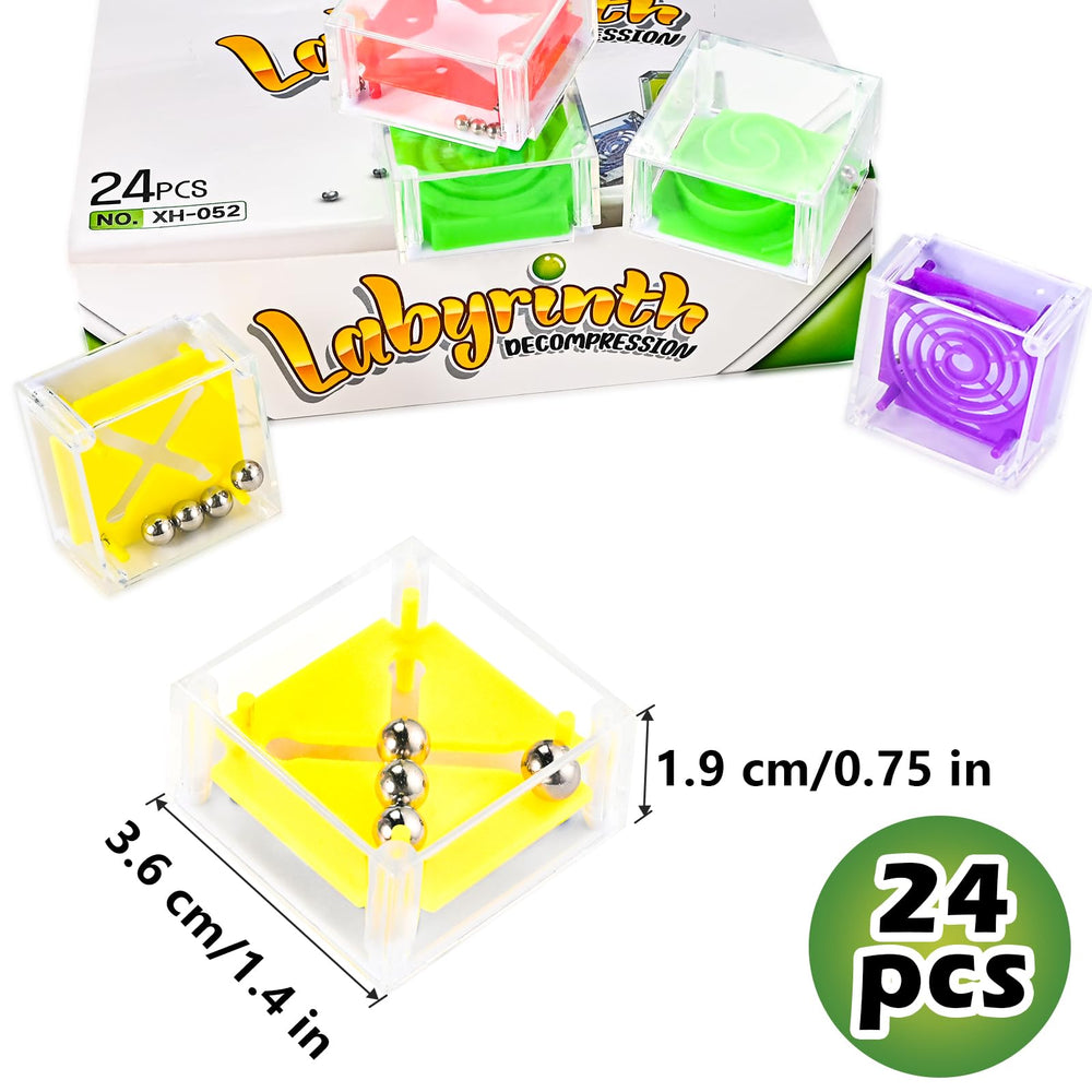 GOLDGE 24-pcs brain puzzle cubes close-up showing sturdy, smooth design