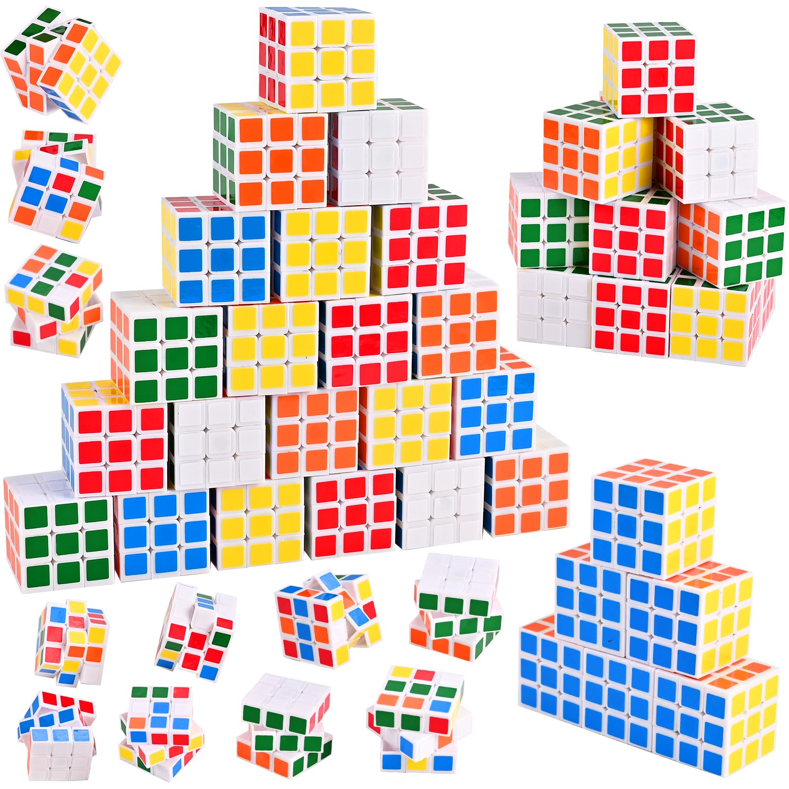GOLDGE 40 Mini Cube Puzzles: assembling tiny cubes for improved focus and dexterity
