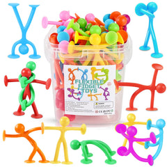 GOLDGE 50-pack suction cup fidget toys set for versatile creative play.