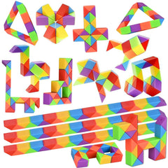 GOLDGE 80-pack mini cube puzzle toy for kids and adults, durable and portable.