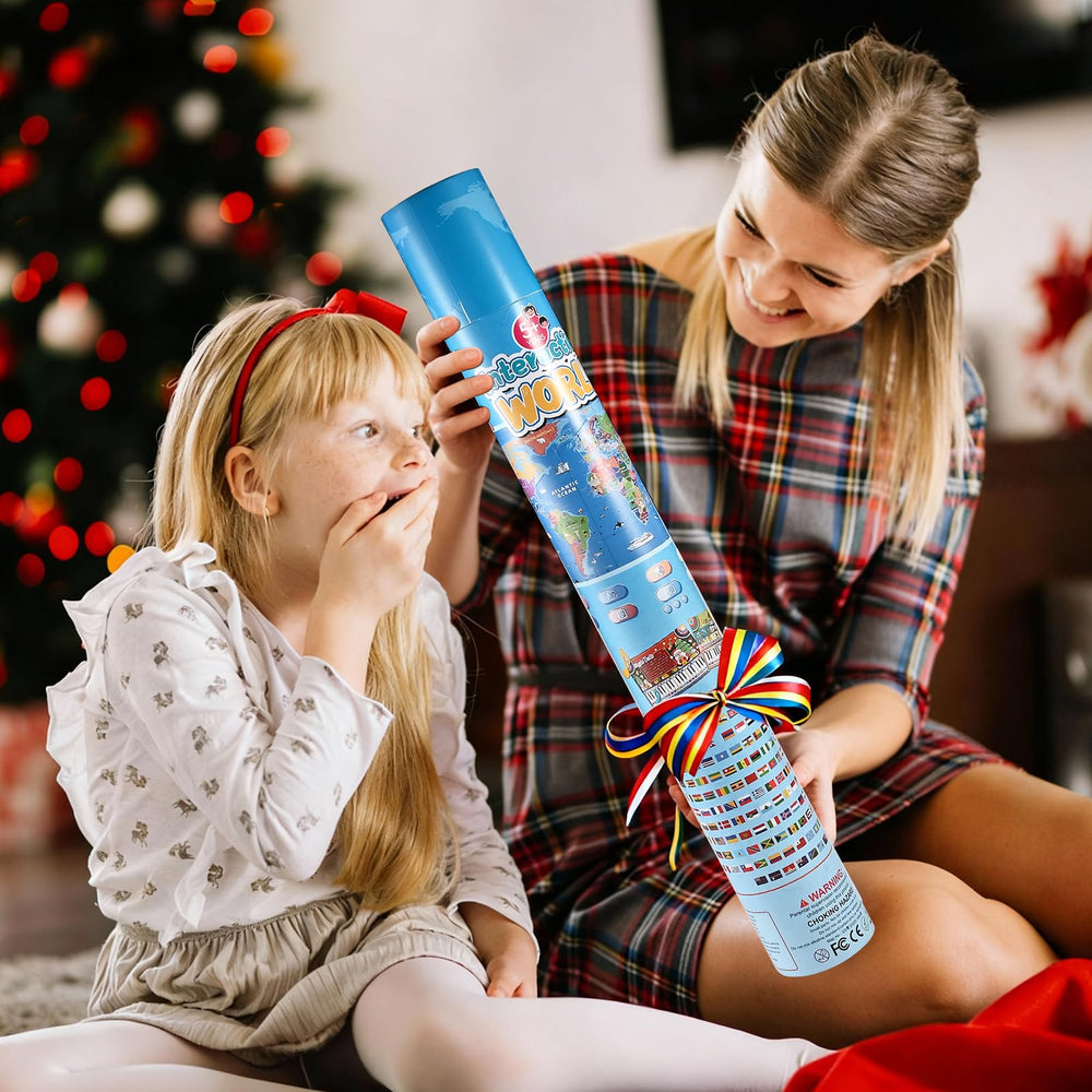 Goldge gift-tube packaging keeps the set pristine for gifting