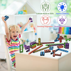 GOLDGE mini cube puzzle beside travel guide for plane and car play