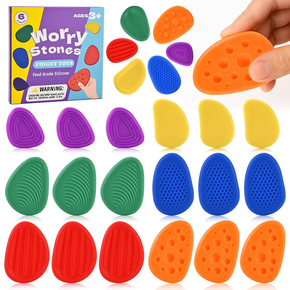 GOLDGE Sensory Stones display colorful textures for calm, tactile engagement.