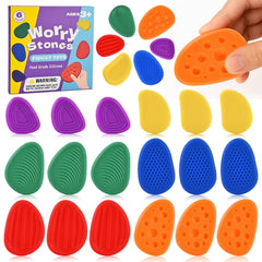 GOLDGE Sensory Stones display colorful textures for calm, tactile engagement.