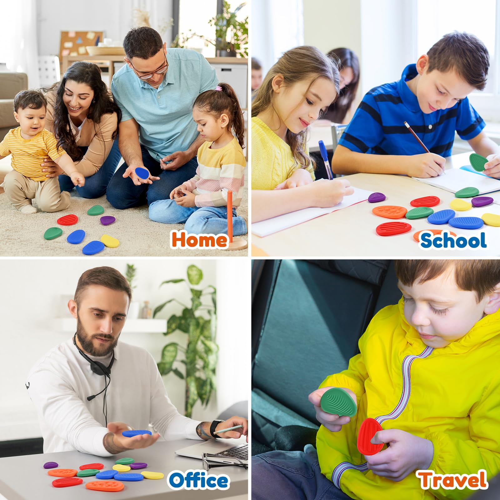 GOLDGE Sensory Stones support calm routines with gentle textures.