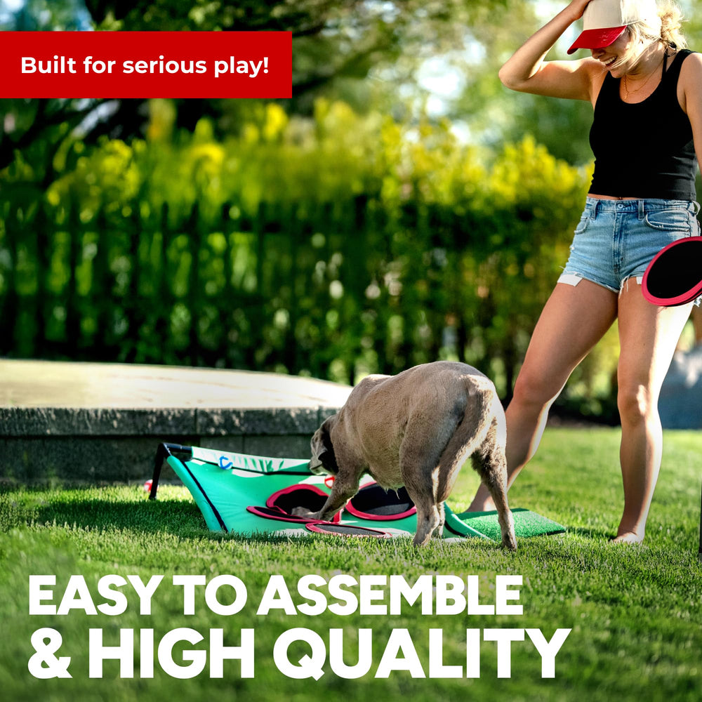 Golf Pong Versus 2 Pack carrying case keeps gear organized.