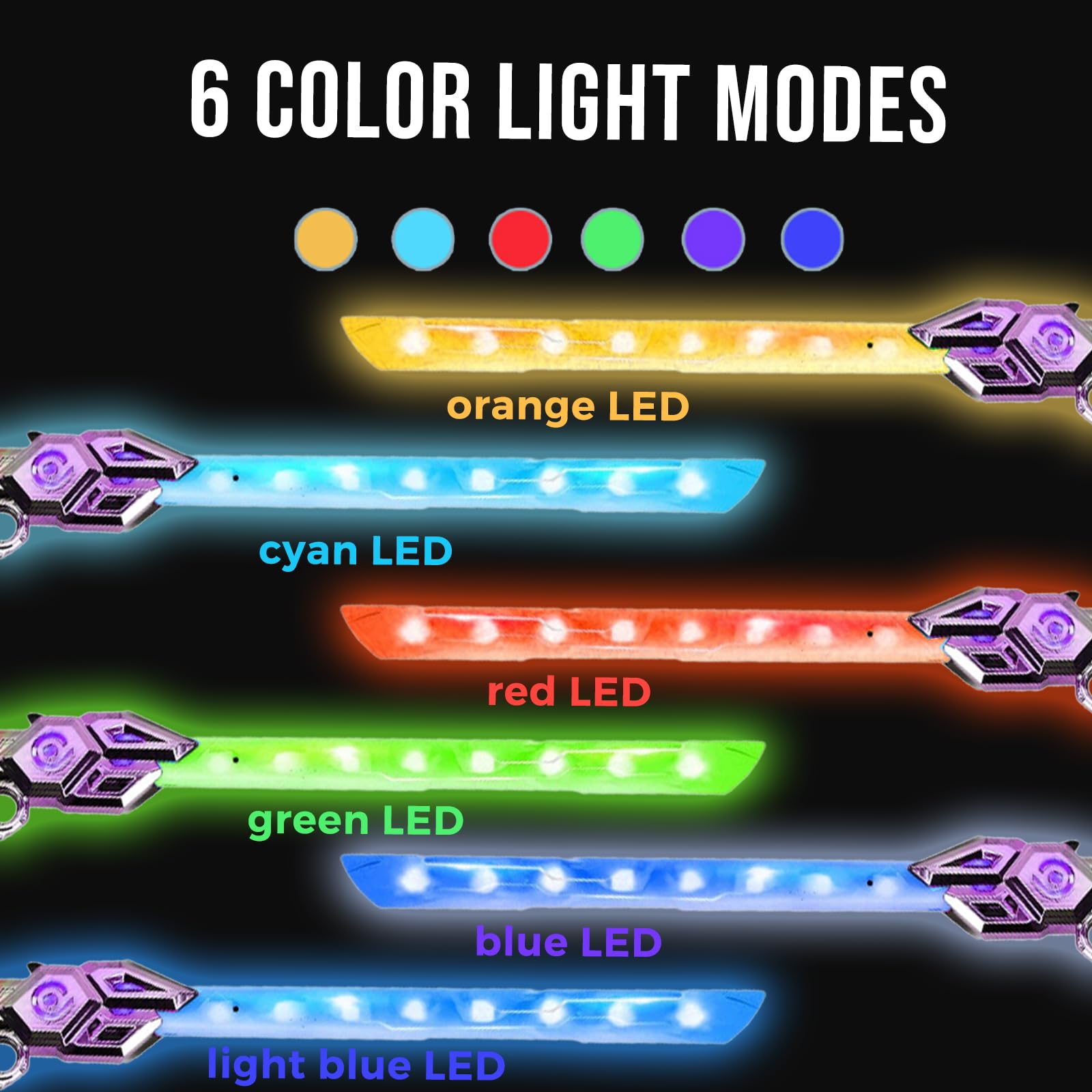 Golfli light up saber for kids with retractable blade enabling versatile play
