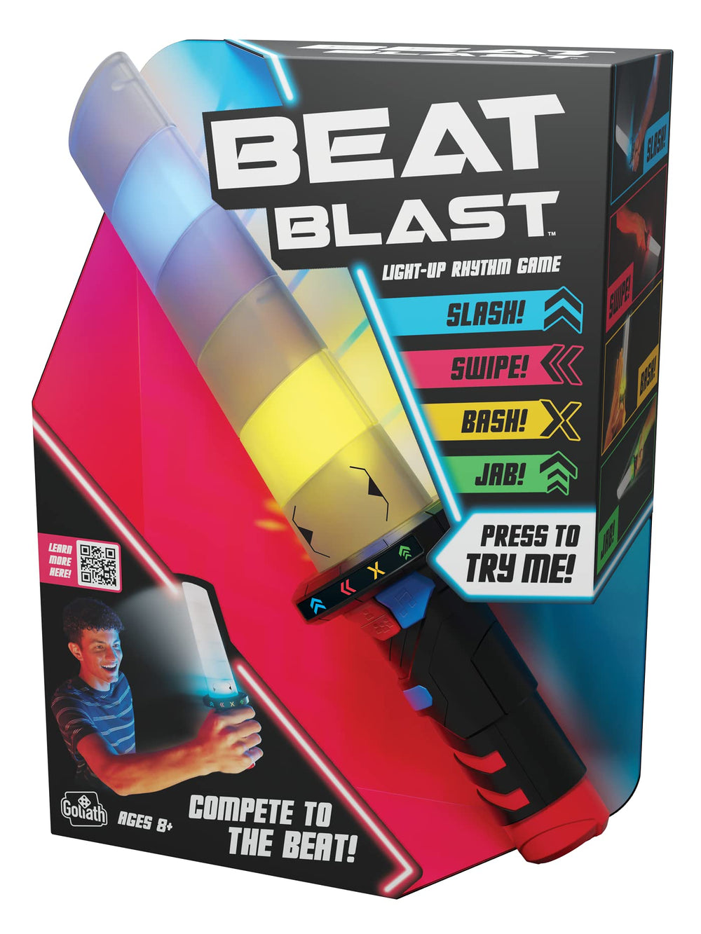 Goliath Beat Blast Game complete instructions included for setup.