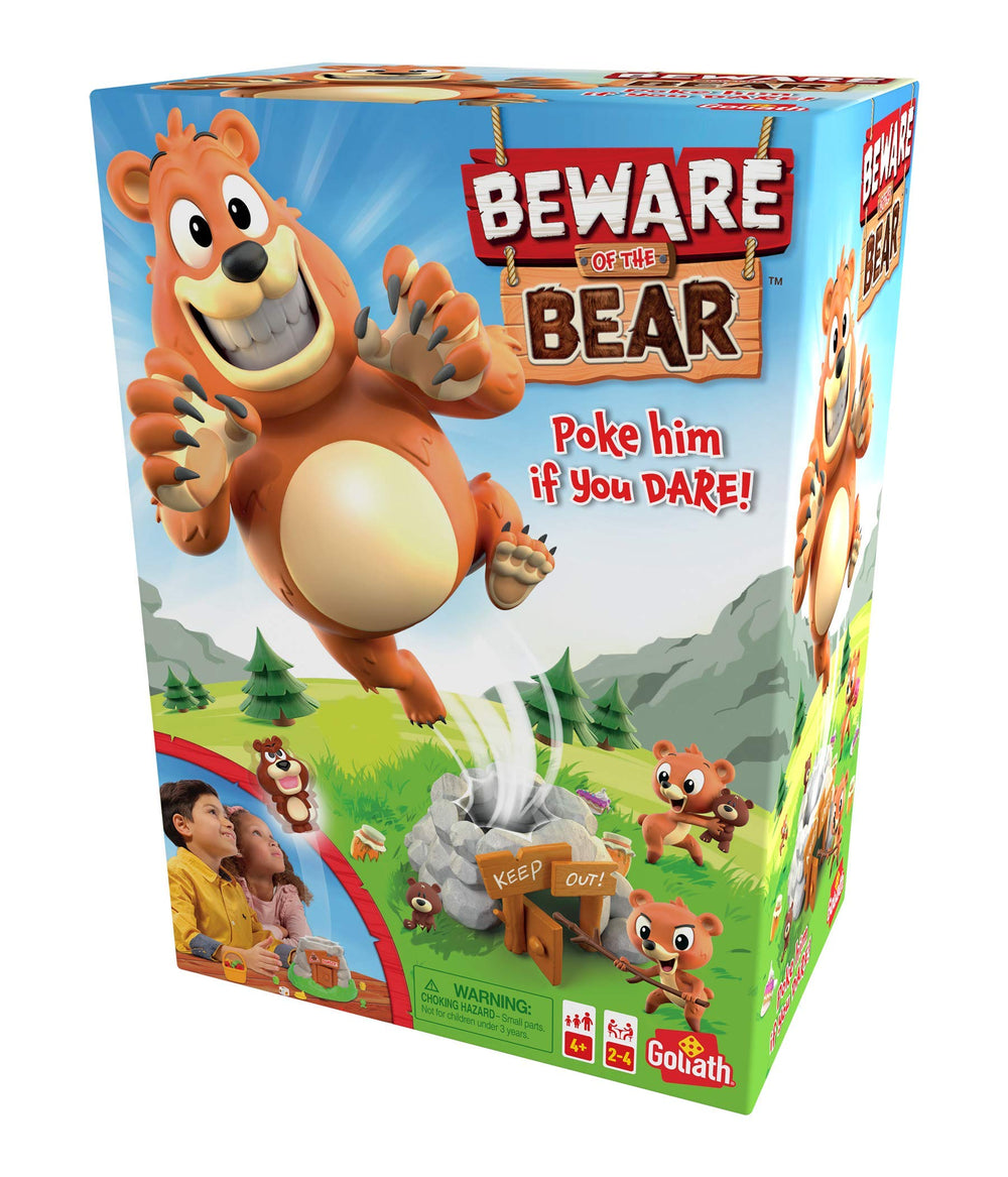 Goliath Beware of The Bear basket and goodies promises suspenseful, kid-powered fun.