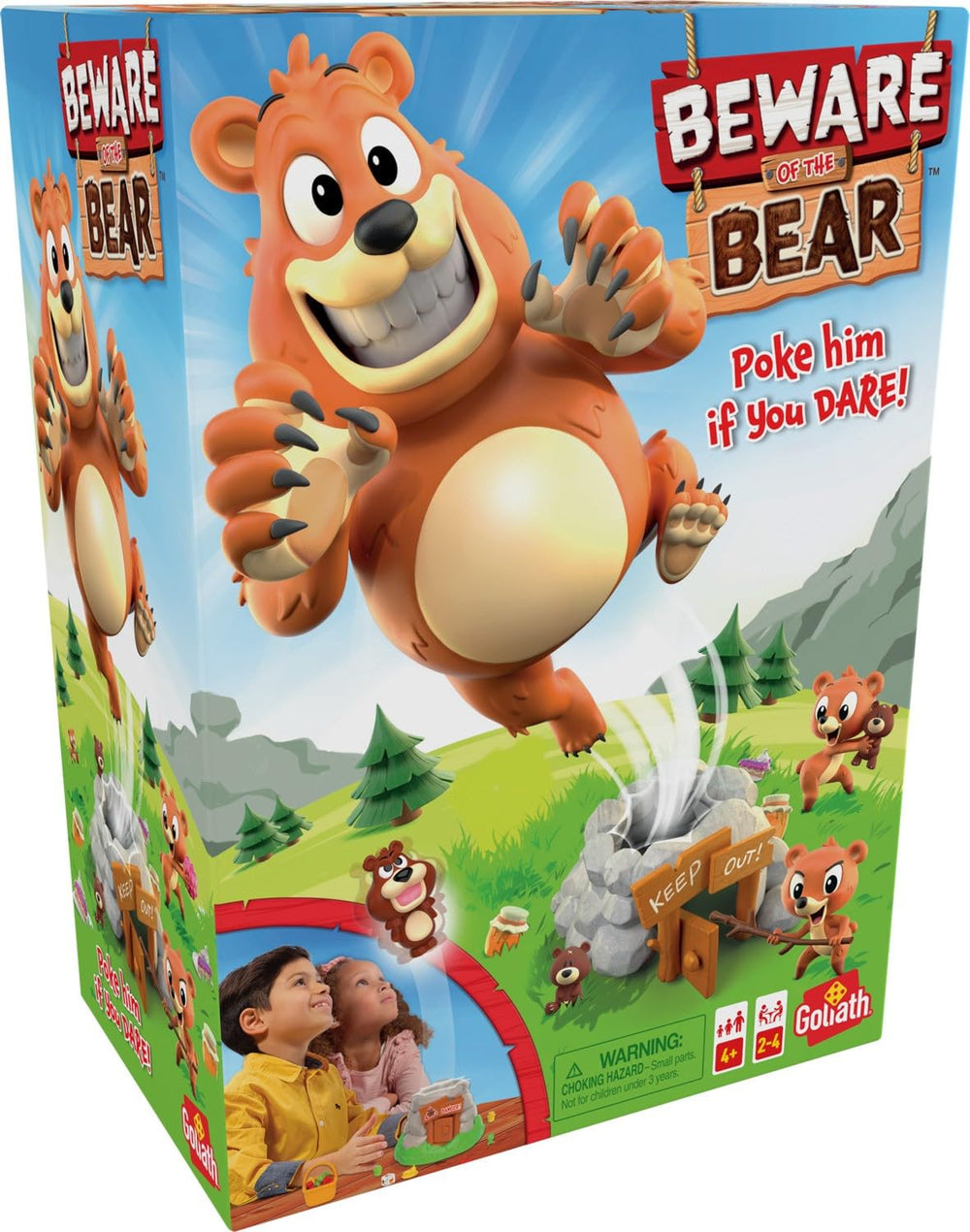 Goliath Beware of The Bear game play scene with players around the table.