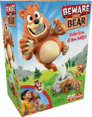 Goliath Beware of The Bear game play scene with players around the table.
