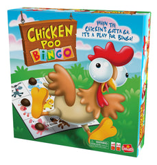 Goliath bingo cards and tokens organize play with familiar rules.