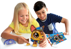 Goliath Build a Bot Chase sticker sheet and Learning Guide support customization