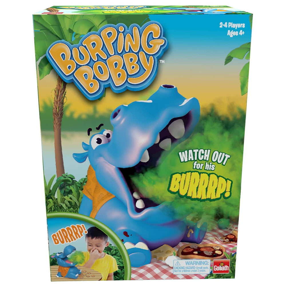 Goliath Burping Bobby scoring tokens for quick, competitive rounds.