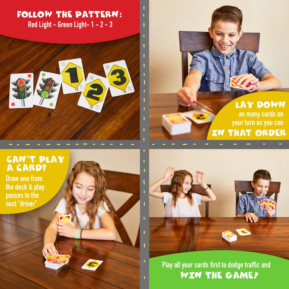 Goliath card game designed for ages five and up, beginner friendly.