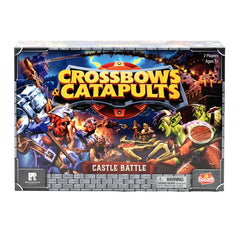 Goliath crossbows and catapults ready for epic two-player siege battles.