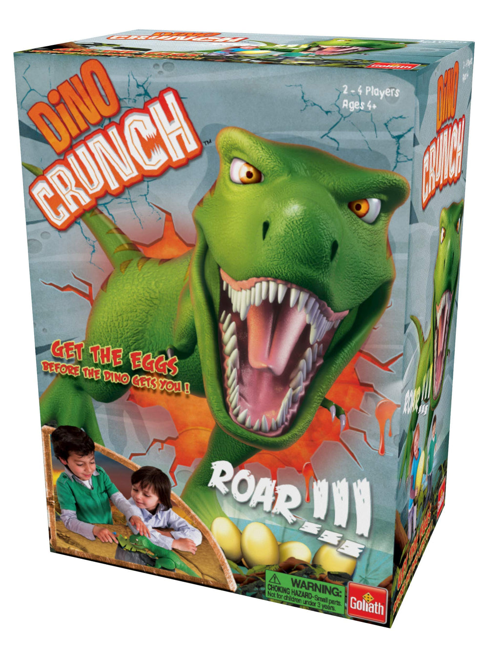 Goliath Dino Crunch batteries not included; plan ahead for playtime.