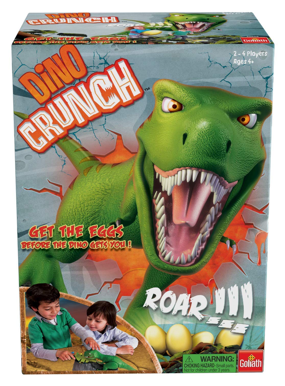 Goliath Dino Crunch box front, ideal for family game night.