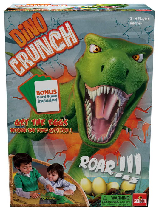 Goliath Dino Crunch dice roll determines which egg to rescue.