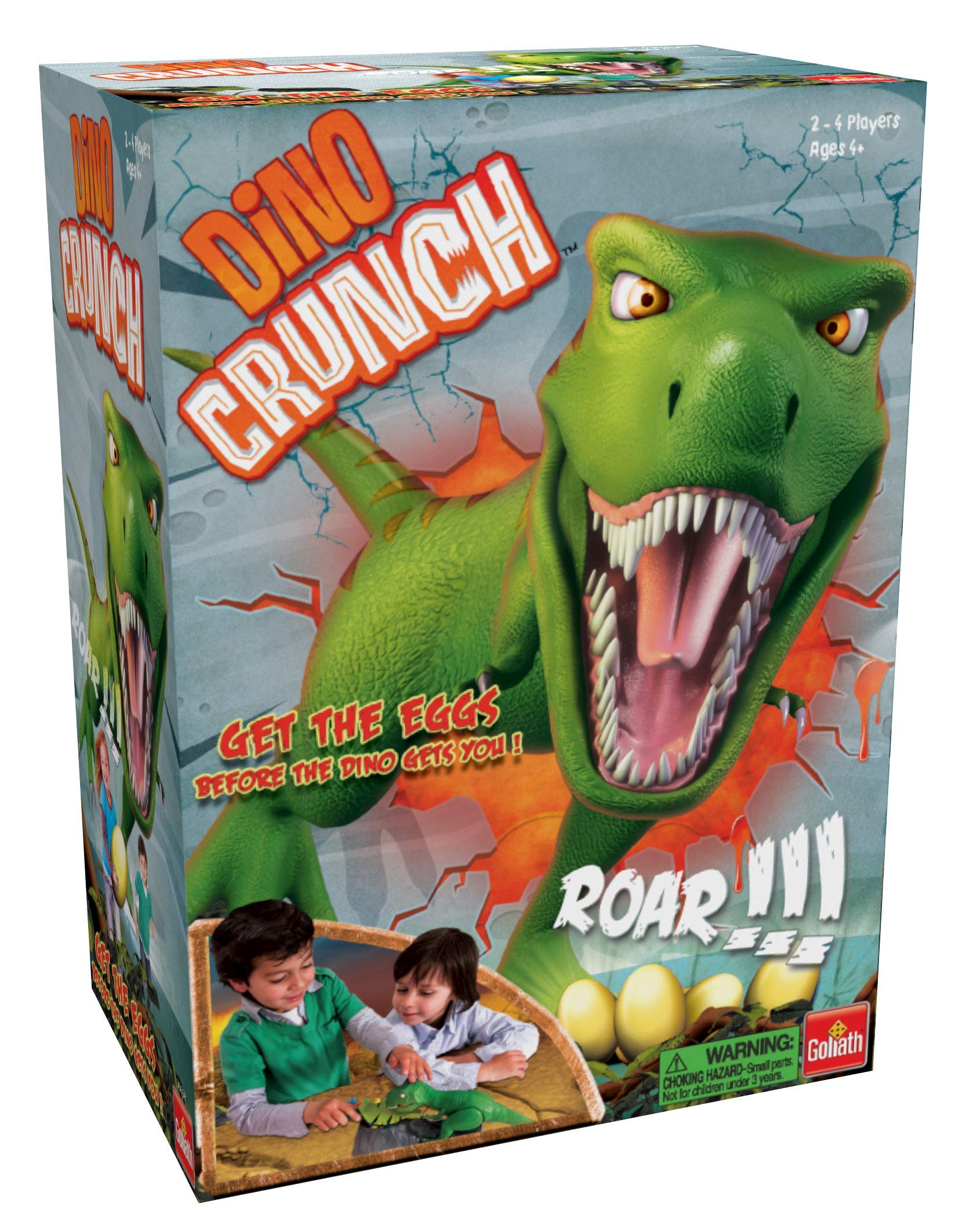 Goliath Dino Crunch kids playing to boost fine motor skills.