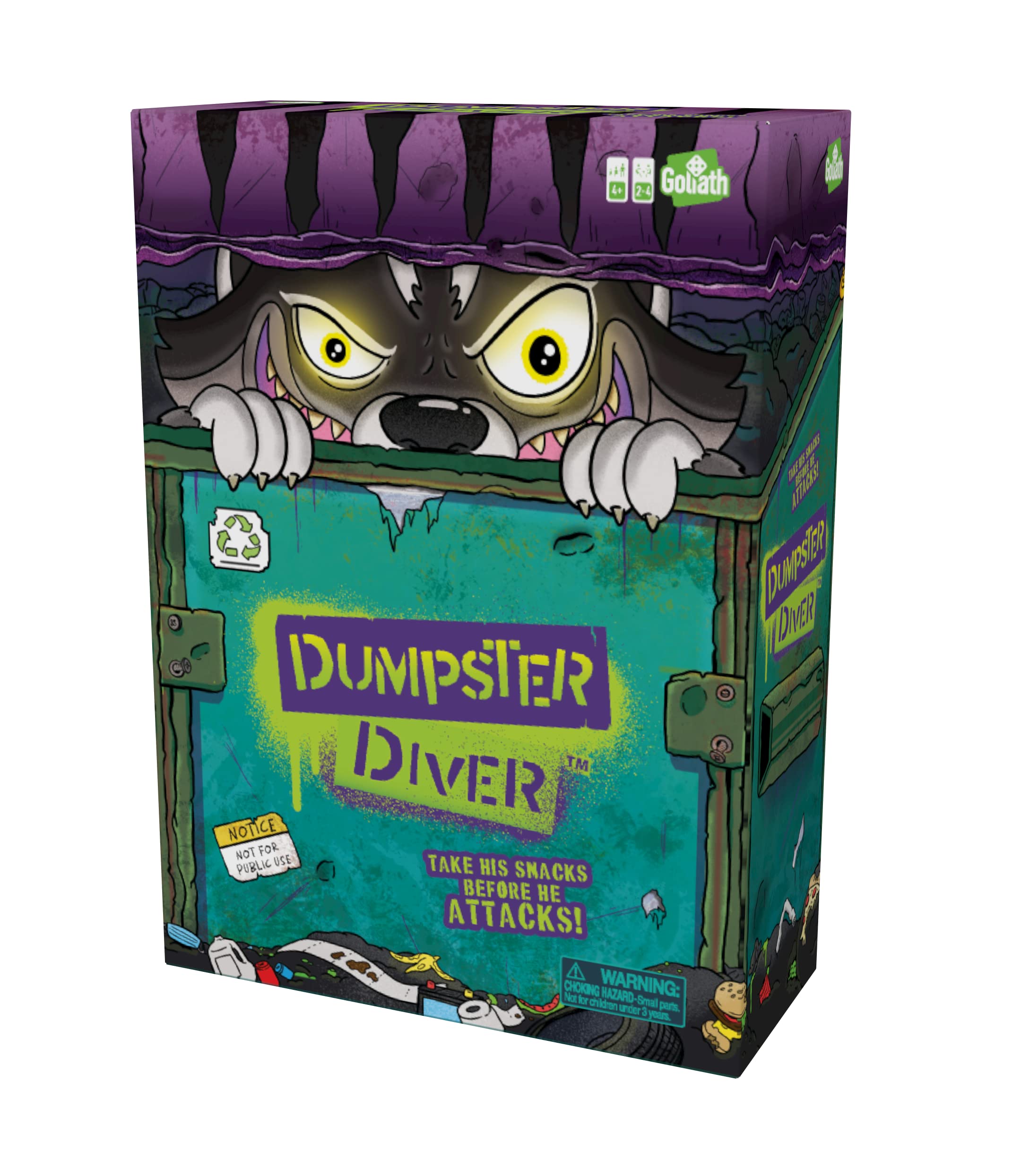 Goliath Dumpster Diver Game box and contents, ready to play