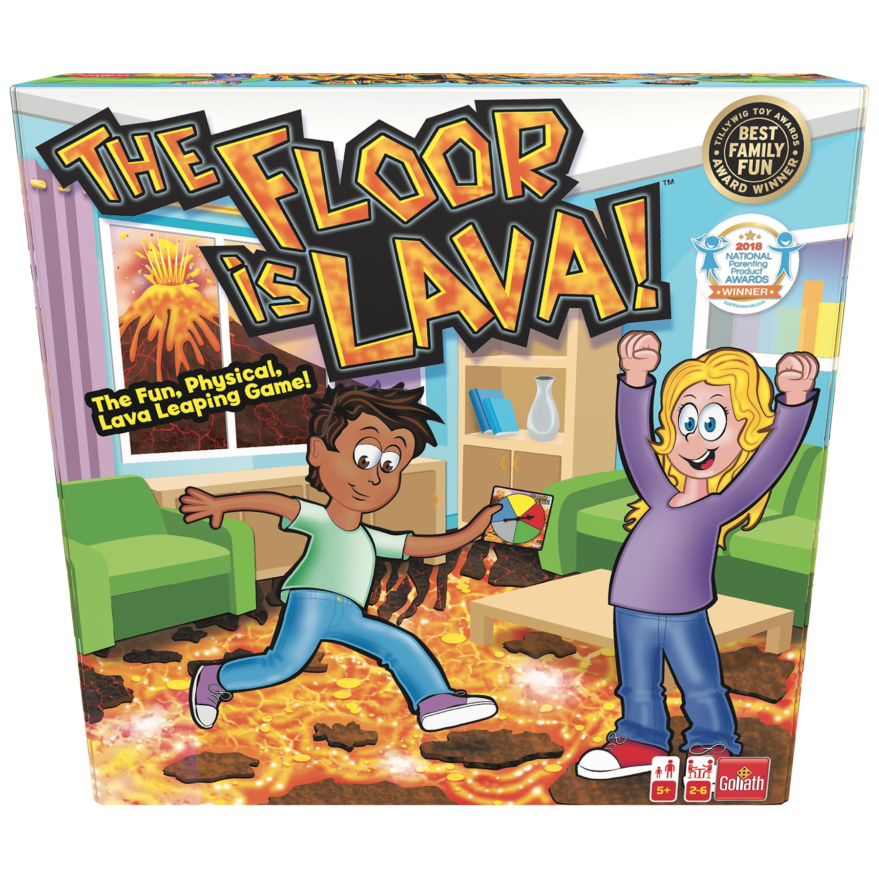 Goliath Floor is Lava foam stones enable safe indoor and outdoor play.